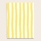 Yellow and White Cabana Stripes Palm Beach Preppy Notebook Gallery Image 4