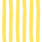 Yellow and White Cabana Stripes Palm Beach Preppy Coffee Mug Gallery Image 2