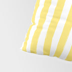 Yellow and White Cabana Stripes Palm Beach Preppy Pillow Sham Gallery Image 4
