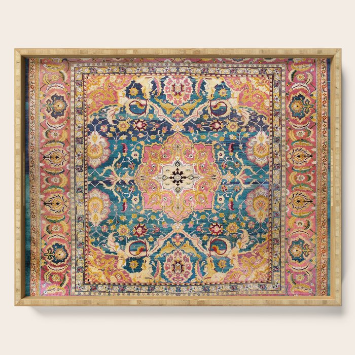 Amritsar Punjab North Indian Rug Print Serving Tray Gallery Image 1
