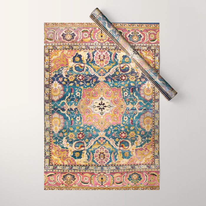 Amritsar Punjab North Indian Rug Print Wrapping Paper Gallery Image 1