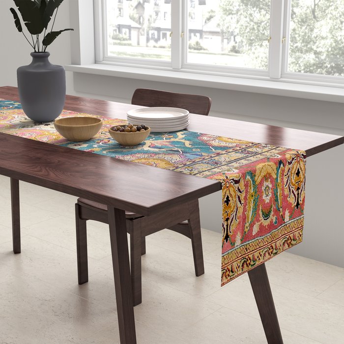 Amritsar Punjab North Indian Rug Print Table Runner Gallery Image 2