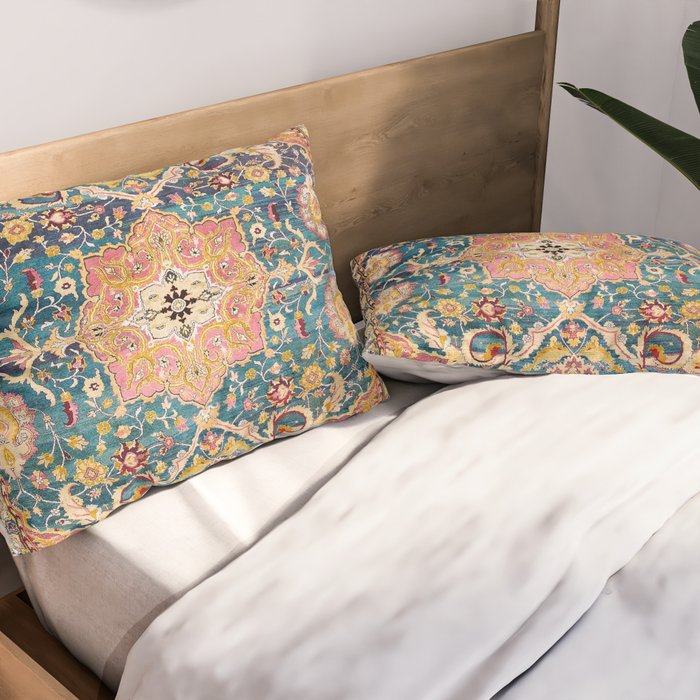 Amritsar Punjab North Indian Rug Print Pillow Sham Gallery Image 2