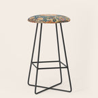 Amritsar Punjab North Indian Rug Print Stool Gallery Image 1