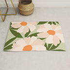 Freya's flower - greenery Rug Gallery Image 1