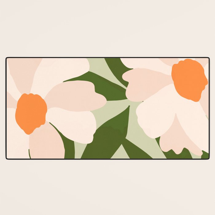 Freya's flower - greenery Desk Mat Gallery Image 3