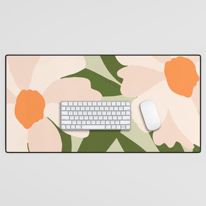 Freya's flower - greenery Desk Mat Gallery Image 1
