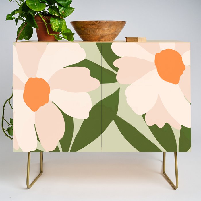 Freya's flower - greenery Credenza Gallery Image 1
