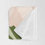 Freya's flower - greenery Throw Blanket Gallery Image 3