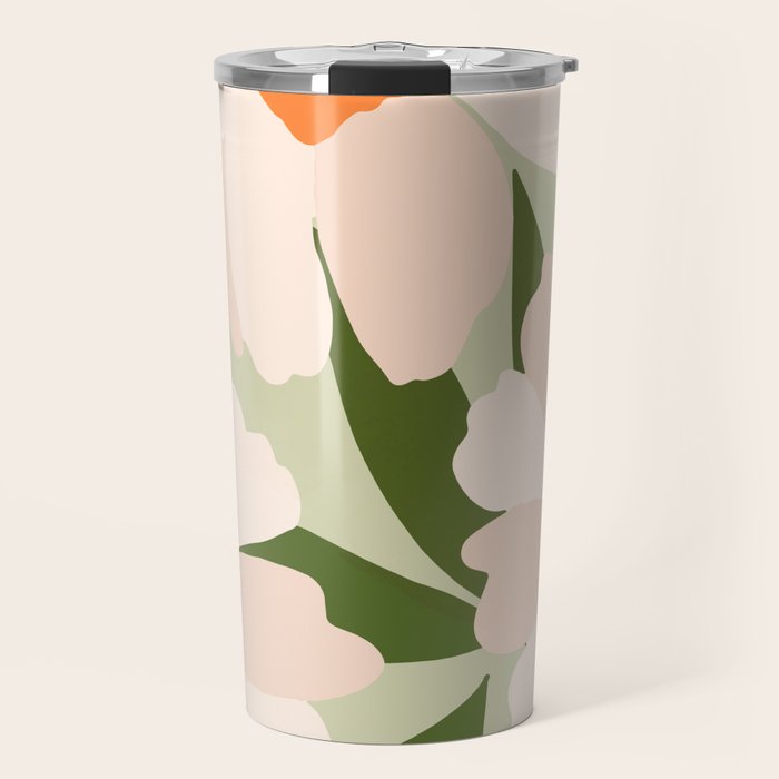 Freya's flower - greenery Travel Mug Gallery Image 1