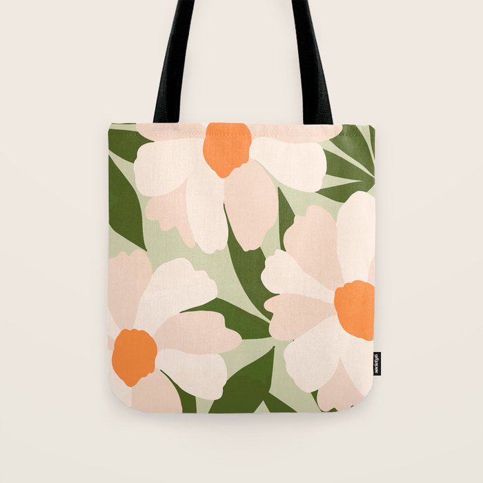 Freya's flower - greenery Tote Bag Gallery Image 1