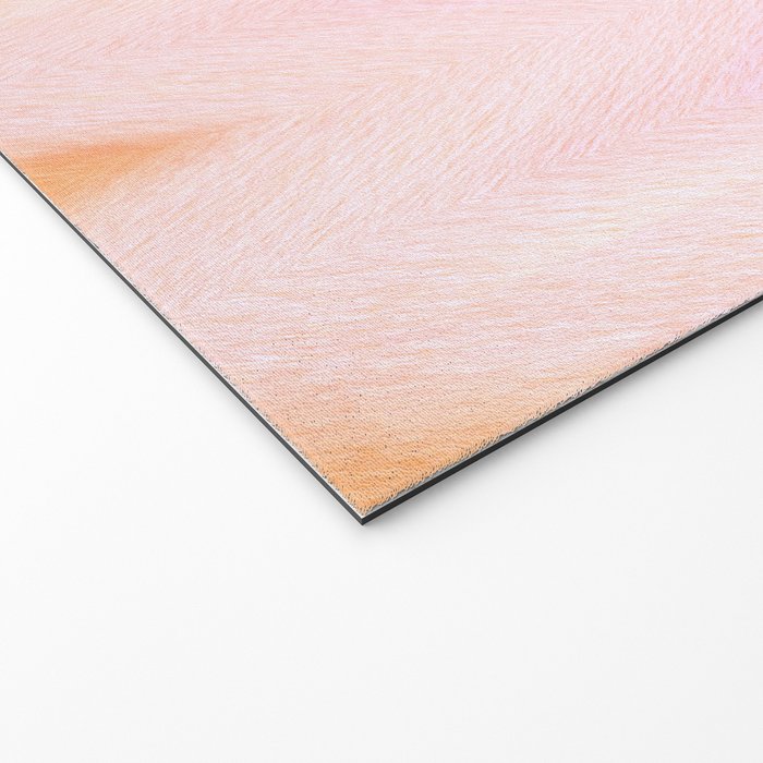 Blush pink orange watercolor hand painted ombre ikat Welcome Mat Gallery Image 2