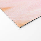 Blush pink orange watercolor hand painted ombre ikat Welcome Mat Gallery Image 2