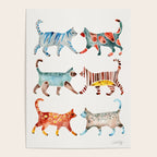 Cat Collection: Watercolor Poster Gallery Image 4