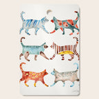Cat Collection: Watercolor Cutting Board Gallery Image 1