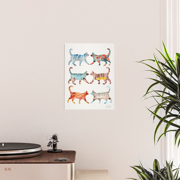Cat Collection: Watercolor Poster Gallery Image 2