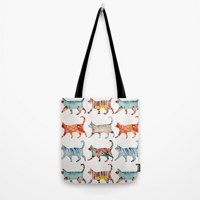Cat Collection: Watercolor Tote Bag Gallery Image 2