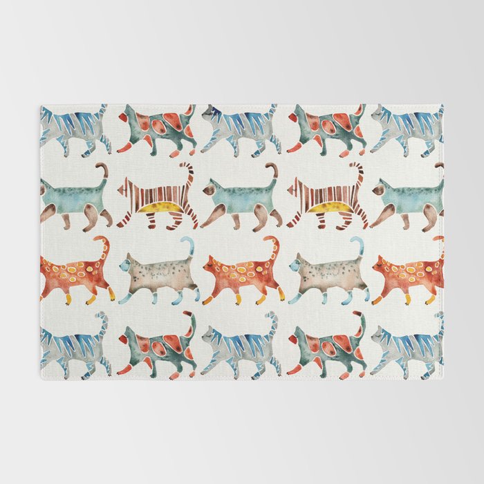 Cat Collection: Watercolor Rug Gallery Image 2