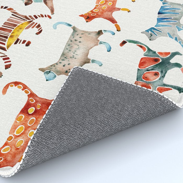 Cat Collection: Watercolor Rug Gallery Image 4