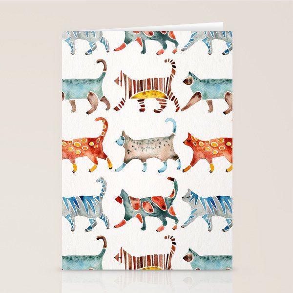 Cat Collection: Watercolor Stationery Card Gallery Image 2