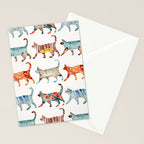 Cat Collection: Watercolor Stationery Card Gallery Image 2