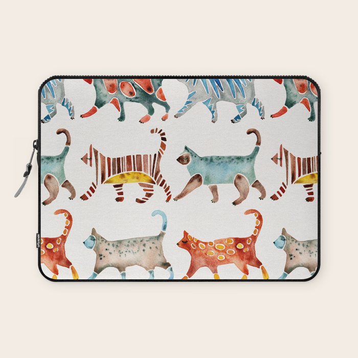 Cat Collection: Watercolor Laptop Sleeve Gallery Image 1