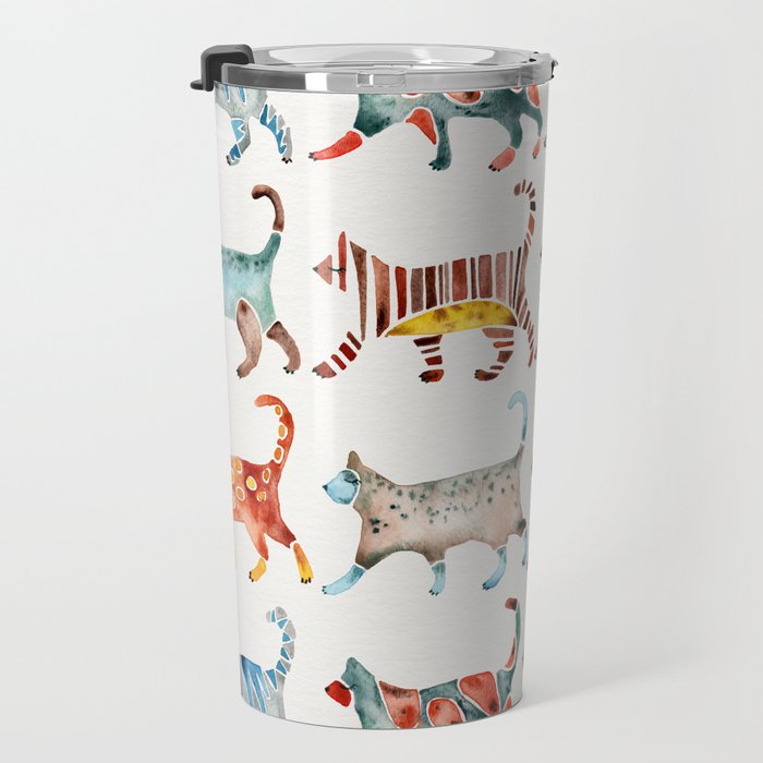 Cat Collection: Watercolor Travel Mug Gallery Image 3