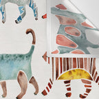 Cat Collection: Watercolor Wall Tapestry Gallery Image 3