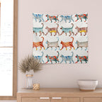 Cat Collection: Watercolor Wall Tapestry Gallery Image 2