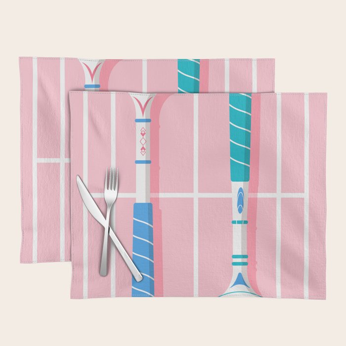 Retro Tennis Placemat Gallery Image 1