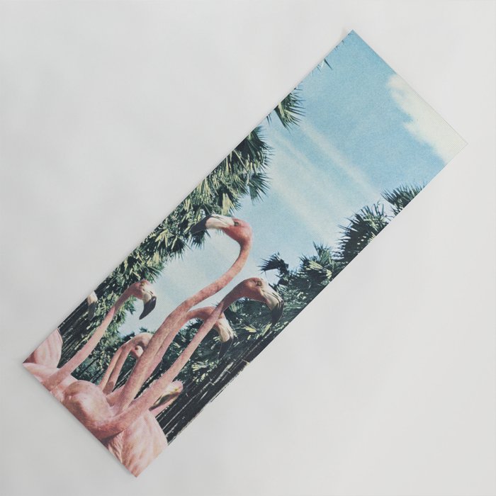Palm Trees & Flamingos Yoga Mat Gallery Image 1