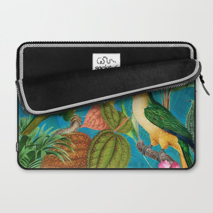 Vintage & Shabby Chic - Hot Exotic Tropical Birds Jungle Laptop Sleeve Gallery Image 2