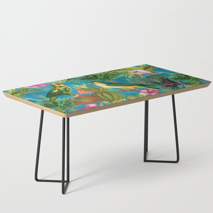 Vintage & Shabby Chic - Hot Exotic Tropical Birds Jungle Coffee Table Gallery Image 1