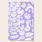Pastel Purple Dripping Smiley Cutting Board Gallery Image 1