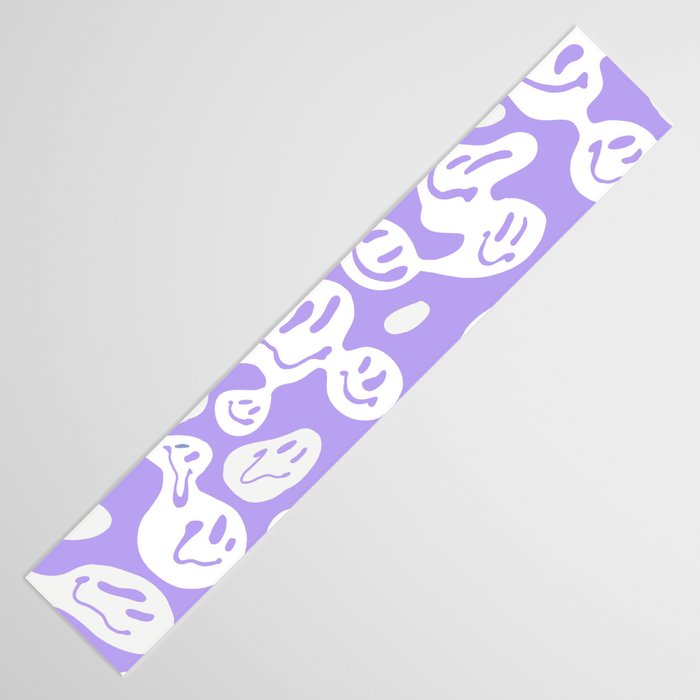Pastel Purple Dripping Smiley Table Runner Gallery Image 3