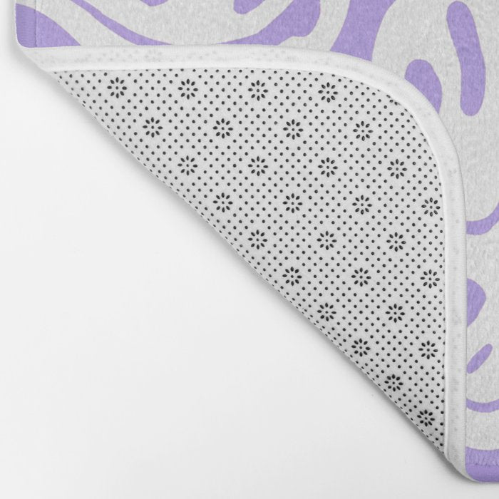 Pastel Purple Dripping Smiley Bath Mat Gallery Image 2