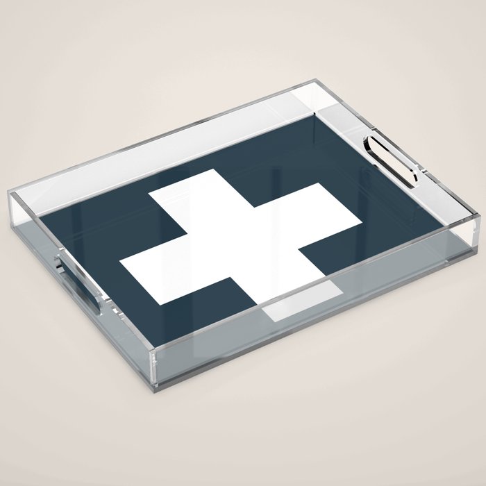 Swiss Cross Storm Acrylic Tray Gallery Image 1