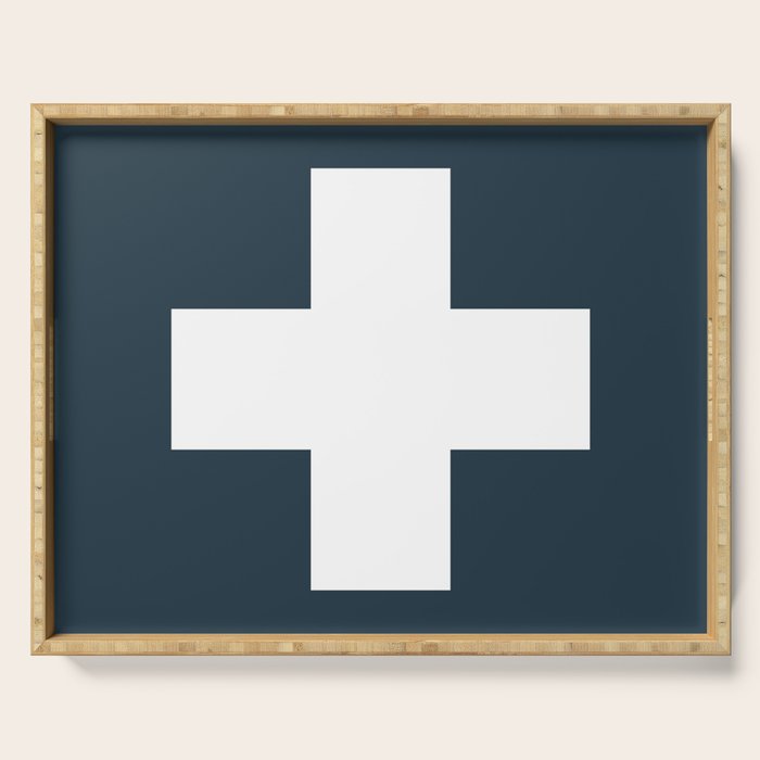 Swiss Cross Storm Serving Tray Gallery Image 1