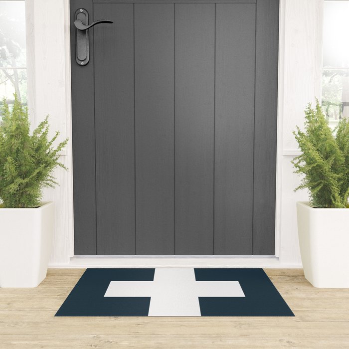 Swiss Cross Storm Welcome Mat Gallery Image 3