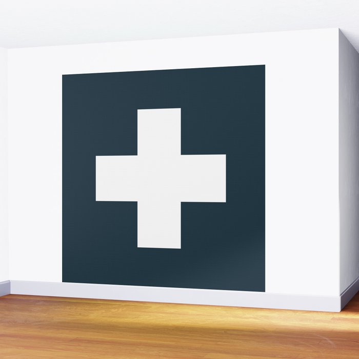 Swiss Cross Storm Wall Mural Gallery Image 2