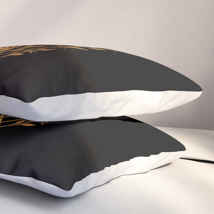 Owl Moon - Gold Pillow Sham Gallery Image 3