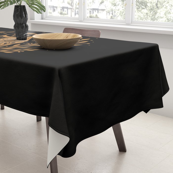 Owl Moon - Gold Tablecloth Gallery Image 3