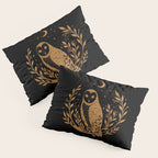 Owl Moon - Gold Pillow Sham Gallery Image 3
