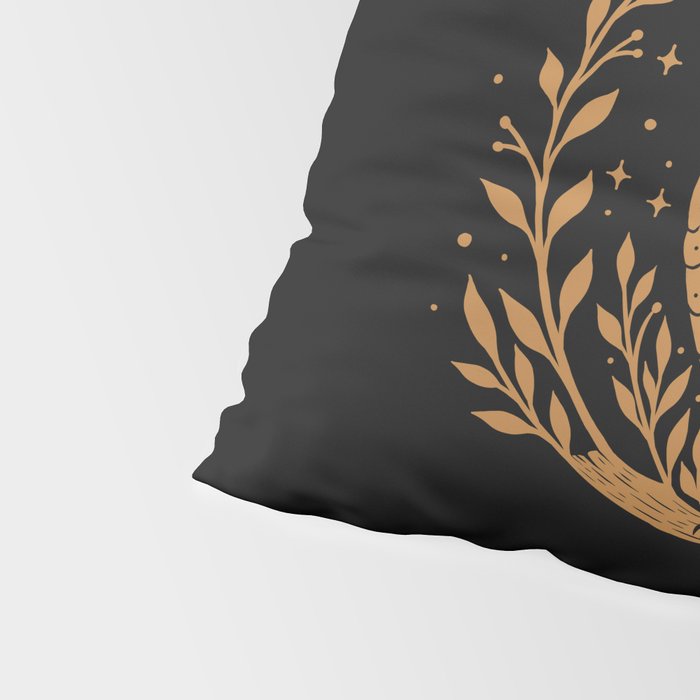 Owl Moon - Gold Pillow Sham Gallery Image 4