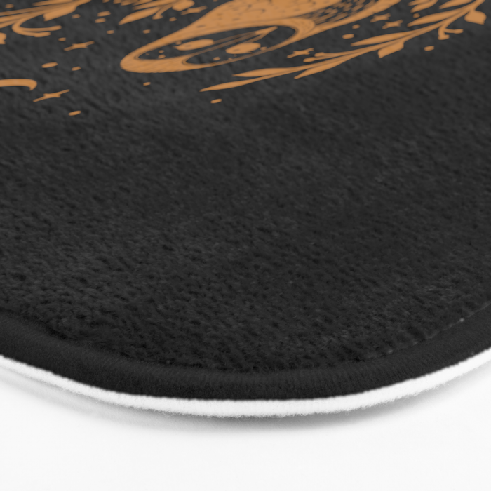 Owl Moon - Gold Bath Mat Gallery Image 3