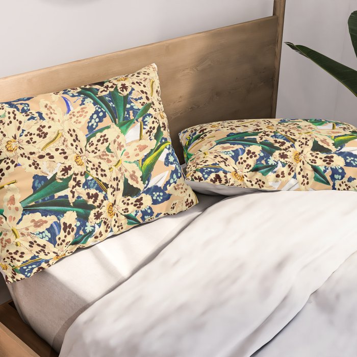 Vintage Exotic Garden Pillow Sham Gallery Image 2