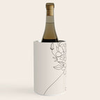 Woman with Flowers Minimal Line III Wine Chiller Gallery Image 2