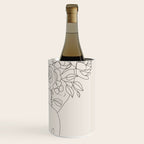 Woman with Flowers Minimal Line III Wine Chiller Gallery Image 3