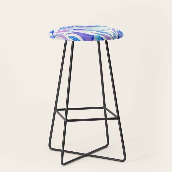 Five Otters - Indigo OmbrÃ© Stool Gallery Image 1