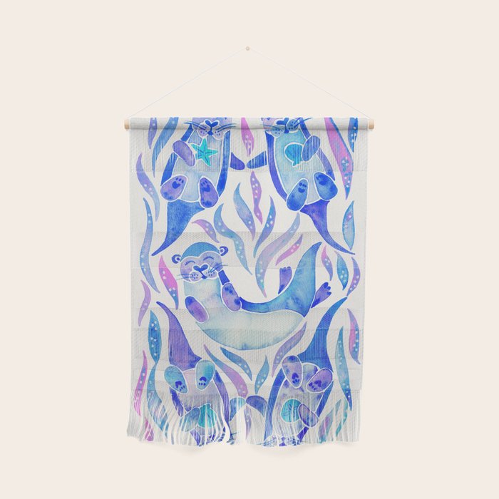 Five Otters - Indigo OmbrÃ© Wall Hanging Gallery Image 1